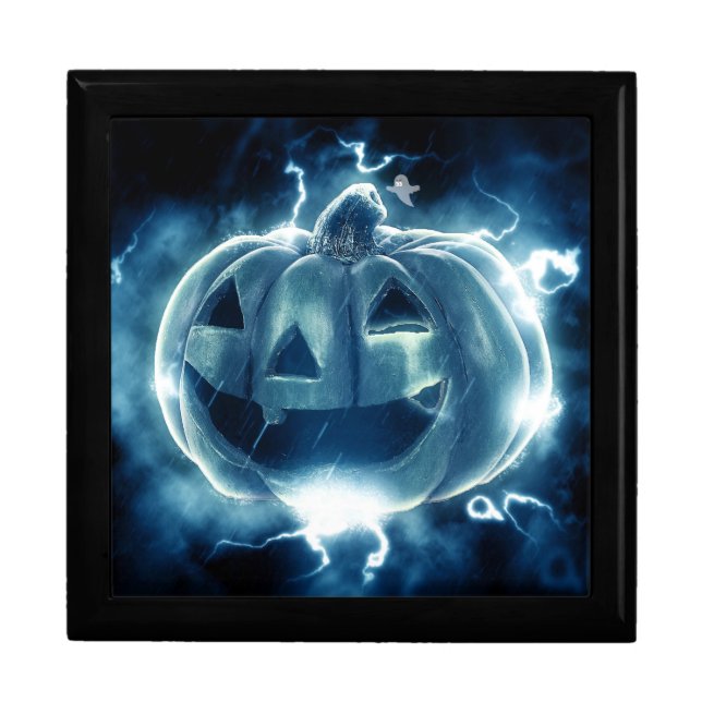 Spooky Jack-o-Lantern Keepsake Box (Front)