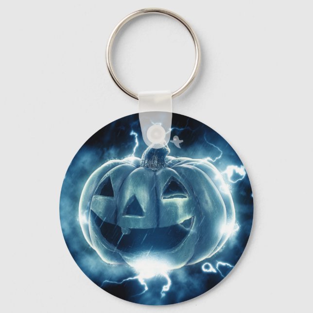 Spooky Jack-o-Lantern Keychain (Front)