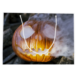 Spooky Jack-o-lantern Large Gift Bag