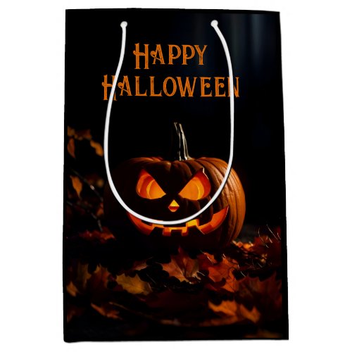 Spooky Jack_O_Lantern Medium Gift Bag