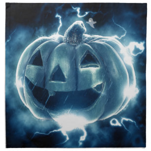 Spooky Jack-o-Lantern Napkin