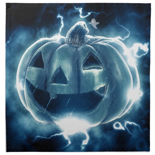 Spooky Jack-o-Lantern Napkin (Front)