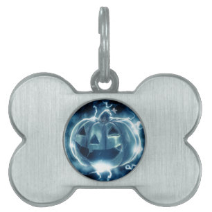 Spooky Jack-o-Lantern Pet ID Tag