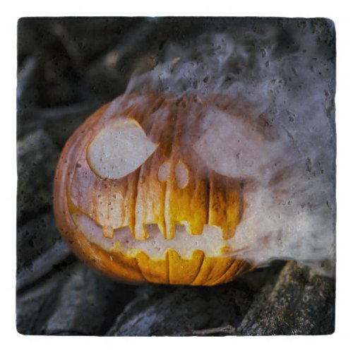 Spooky Jack_o_lantern Trivet