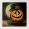 Spooky Jack-O-Lantern Wearing a Top Hat