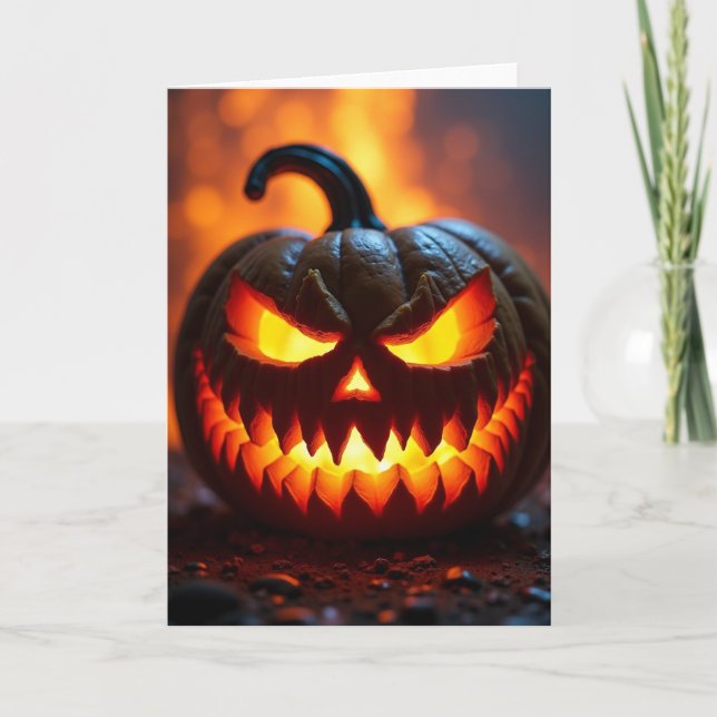 Spooky Jack Olantern Card (Front)