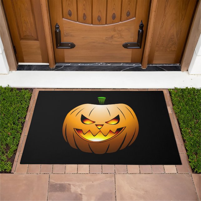 Spooky Jack O'lantern for Halloween Doormat (Outdoor)