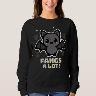 Spooky Kawaii Bat Halloween Women's Sweatshirt