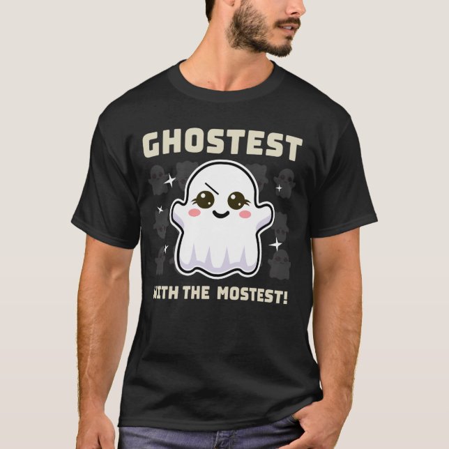 Spooky Kawaii Ghost Halloween Men's T-Shirt (Front)