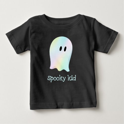 Spooky Kid Cute Pastel Ghost Baby T_Shirt