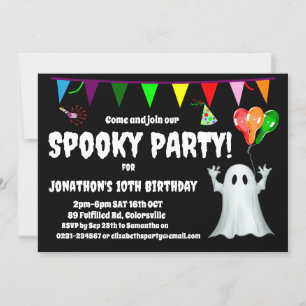 Spooky Kids Birthday Party Invitation