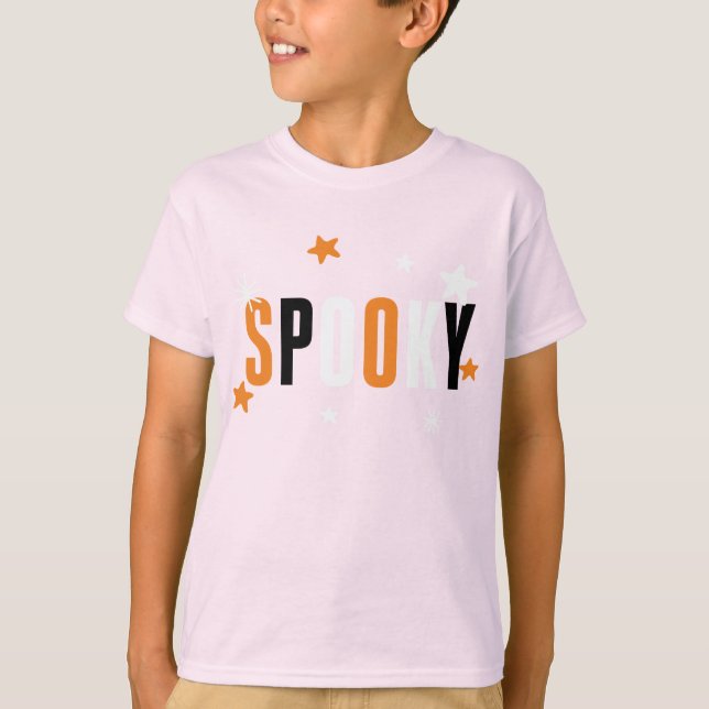 SPOOKY Kids Halloween Cute Shirt (Front)