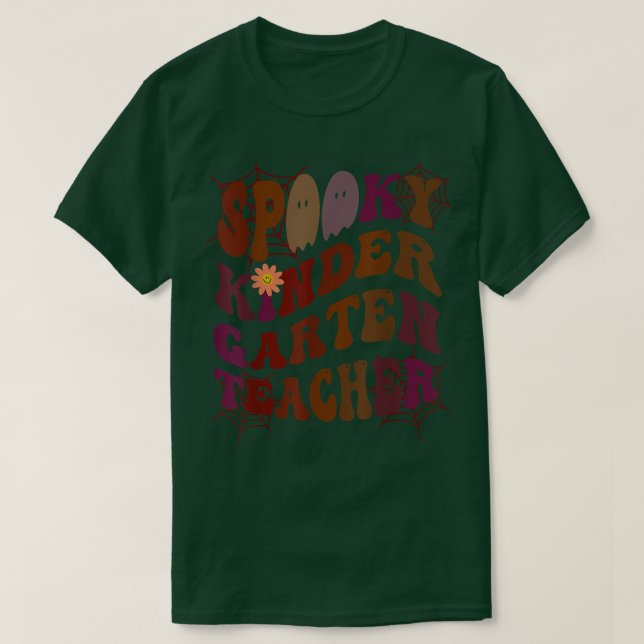 SPOOKY KINDER GARTEN TEACHER Costume This Is My Fa T-Shirt (Design Front)