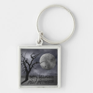 Spooky Landscape Halloween Keychain