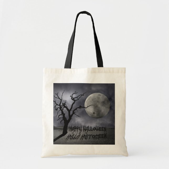 Spooky Landscape Halloween Tote Bag (Front)