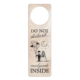 Spooky Little Couple Door Hanger