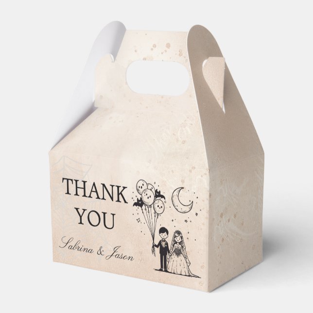 Spooky Little Couple Favor Boxes (Front Side)