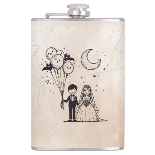 Spooky Little Couple Flask