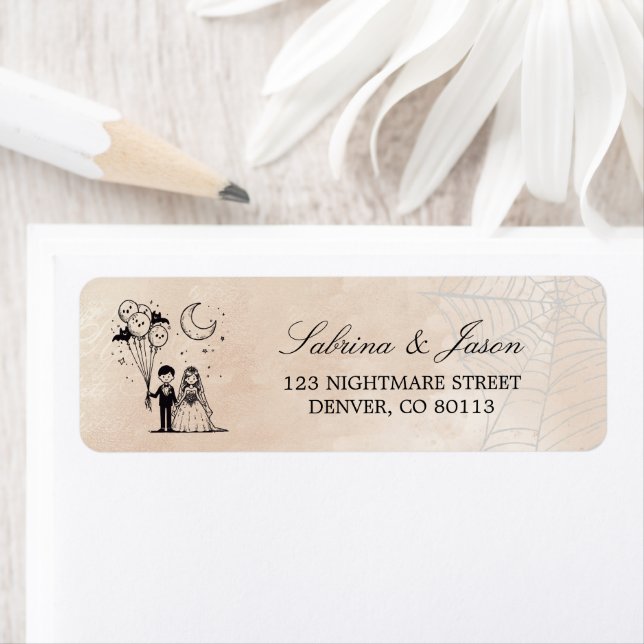 Spooky Little Couple Label (Insitu)