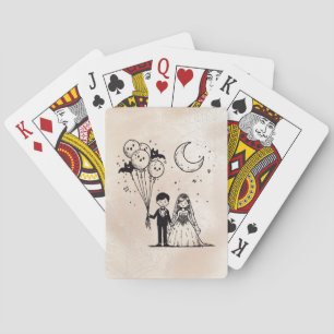 Spooky Little Couple Poker Cards