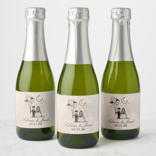 Spooky Little Couple Sparkling Wine Label