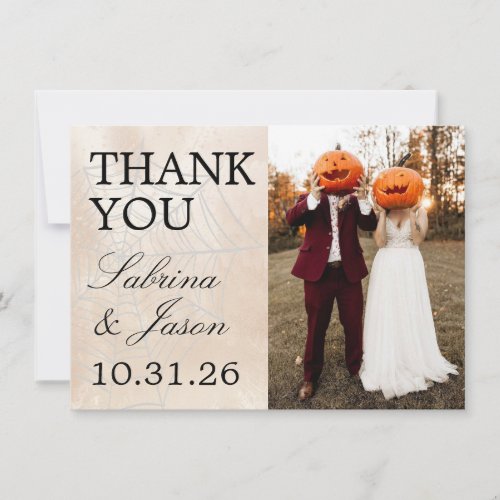 Spooky Little Couple Thank You Card