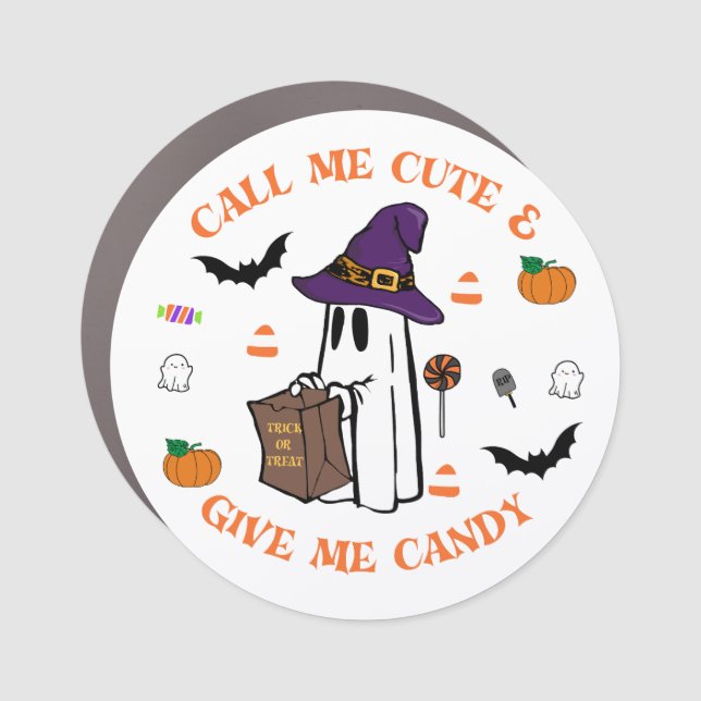 Spooky Little Fridge Friend Car Magnet (Front)