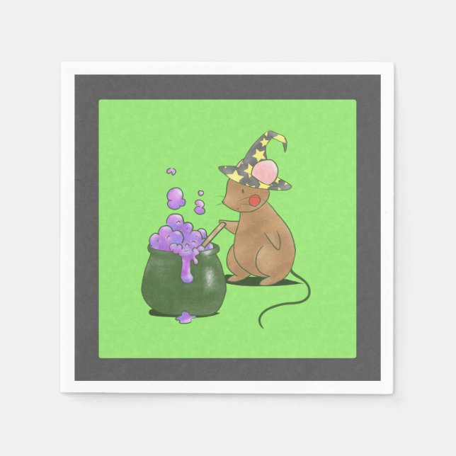 Spooky Little Mouse Napkins (Front)