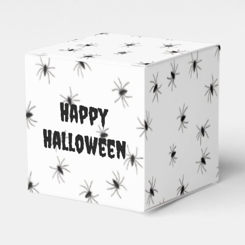 Spooky Little Spiders All Over Halloween Favor Boxes