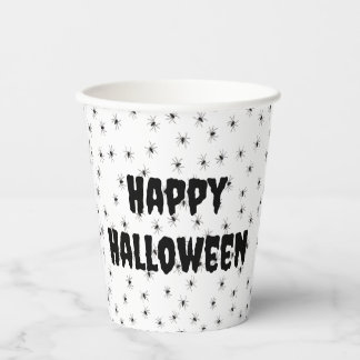Spooky Little Spiders All Over Halloween Paper Cups