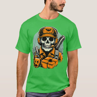 Spooky Logistics Manager Funny Halloween Witch T-Shirt