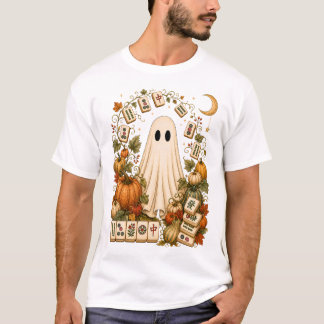 Spooky Mahjong, Vintage Ghost Mahjong, Halloween T-Shirt