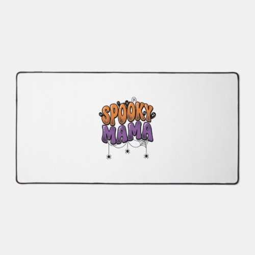 Spooky Mama Vintage Halloween Mom Shirt Design_1 Desk Mat