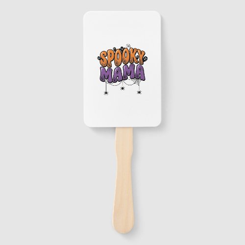 Spooky Mama Vintage Halloween Mom Shirt Design_1 Hand Fan