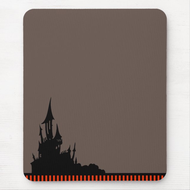 Spooky Mansion Halloween Mousepad (Front)