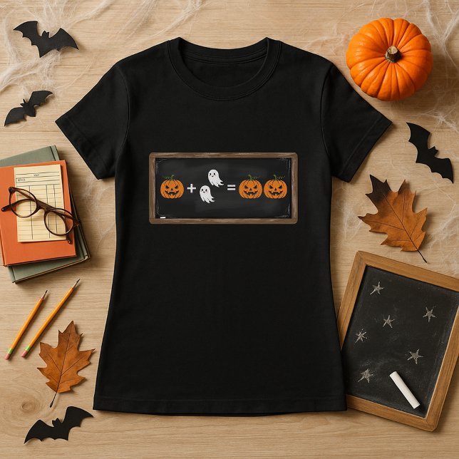 Spooky Math Pumpkin & Ghosts for Math Teachers  T-Shirt (Creator Uploaded)