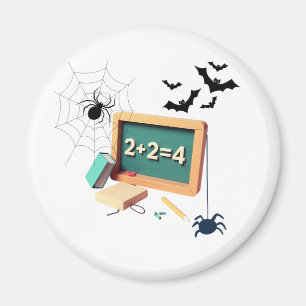 Spooky Math Teacher Magnet