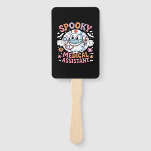Spooky Medical Assistant Cute Halloween Essential Hand Fan