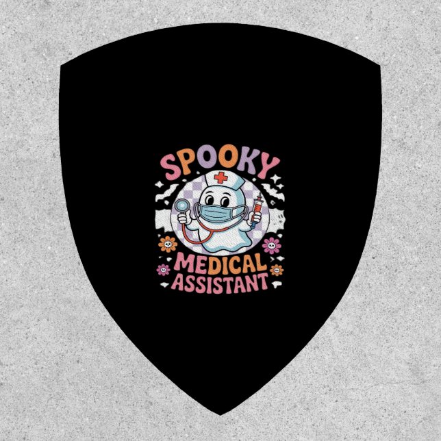 Spooky Medical Assistant Cute Halloween Essential  Patch (Front)
