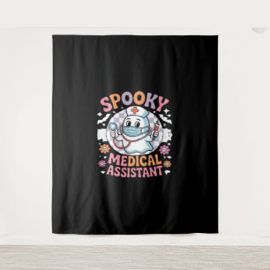 Spooky Medical Assistant Cute Halloween Essential Tapestry