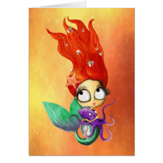 Spooky Mermaid with Octopus Cards