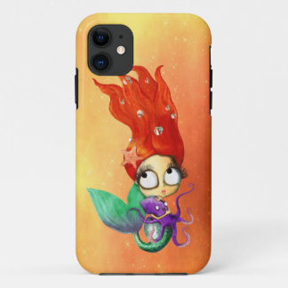 Spooky Mermaid with Octopus iPhone 11 Case