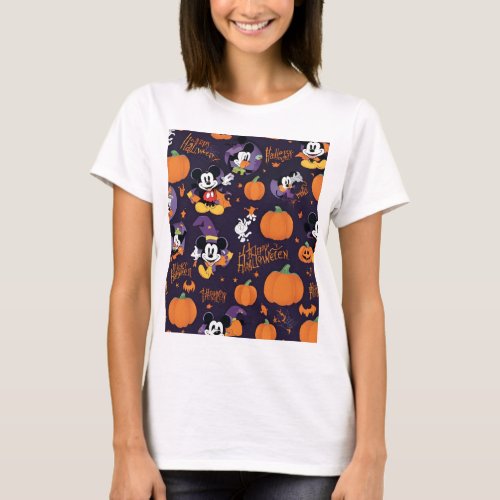 Spooky Mickey Halloween Haunt T_Shirt Design