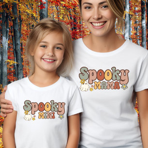 Spooky Mini Retro Halloween Mommy and Me Matching T-Shirt