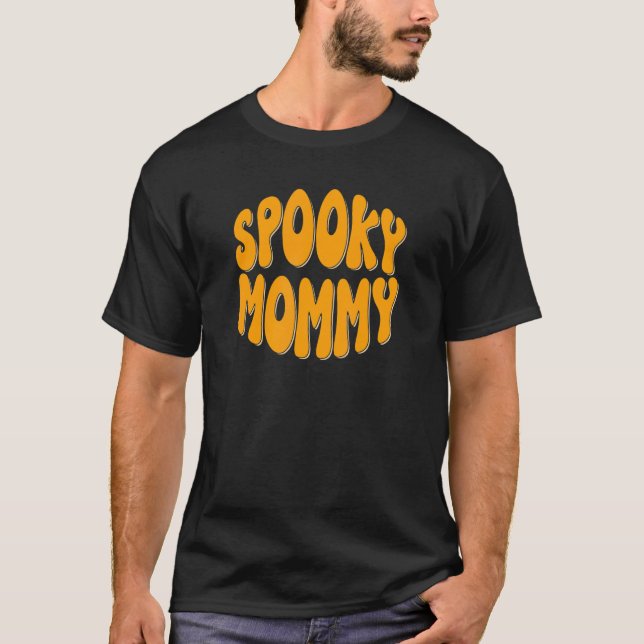 Spooky Mom 70s Hippie T-Shirt (Front)