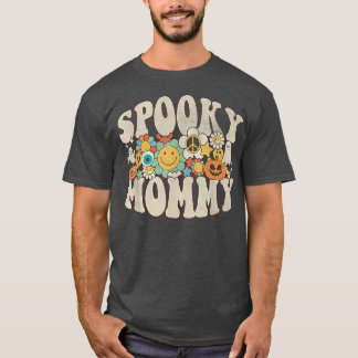 Spooky Mommy Matching Retro Halloween Ghost Boo  T-Shirt