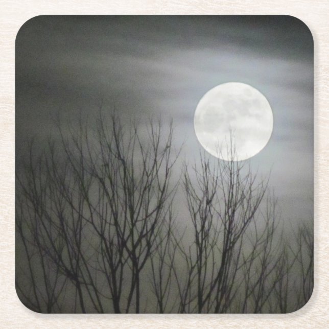 Spooky Moon Coaster (Front)