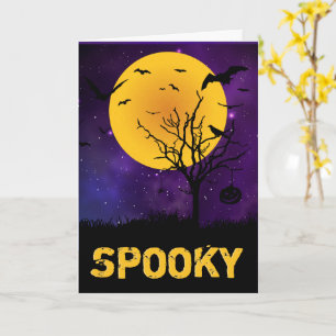 Spooky Moon Halloween Card