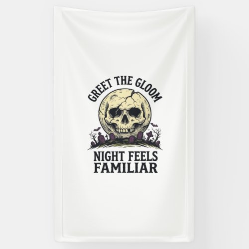 Spooky Moon Skull Halloween Graphic Shirt_1 Banner