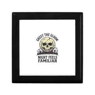 Spooky Moon Skull Halloween Graphic Shirt_1 Gift Box